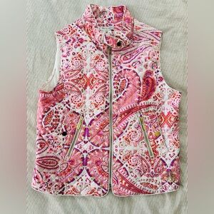 PATTY KIM Pink and Purple Paisley Vest
